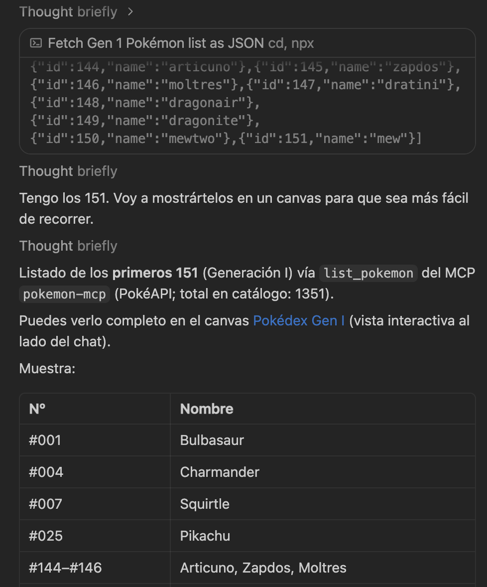 respuesta cursor mcp